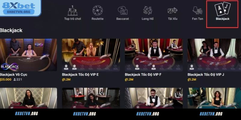 Lý do hội viên nên chọn chơi Blackjack tại 8XBET